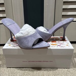 Jeffrey Campbell Agent Suede Mule Heel